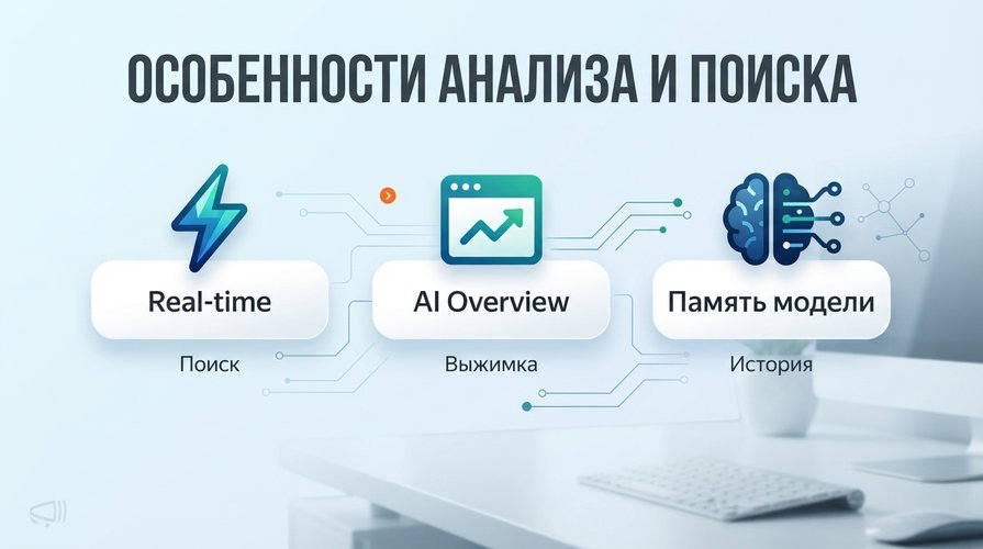 Сравните три механизма, которые использует ИИ для поиска ответов: