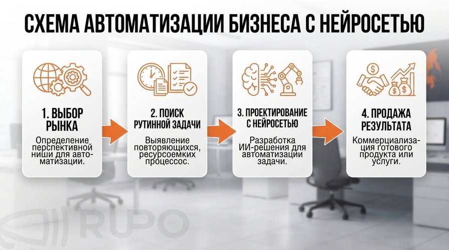 Посмотрите, как выглядит схема поиска задач под автоматизацию: